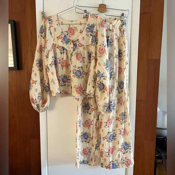 Spell Pants - Spell Solstice Linen Set Blouse and Pants